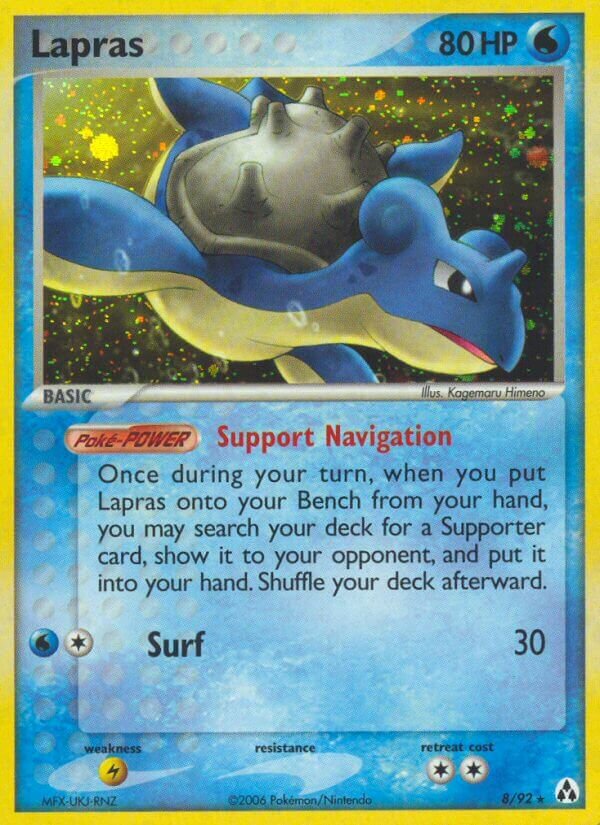 Lapras Legend Maker 8/92 Rare Holo