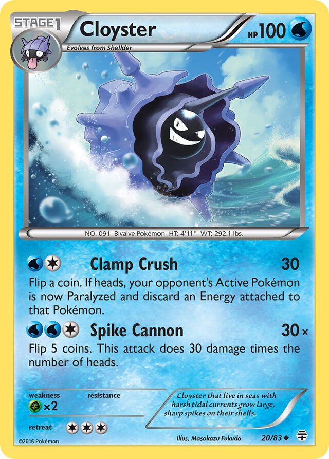 Cloyster Generations 20/83 Uncommon