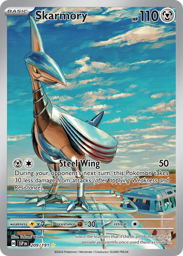 209/191 Skarmory SSP Illustration Rare