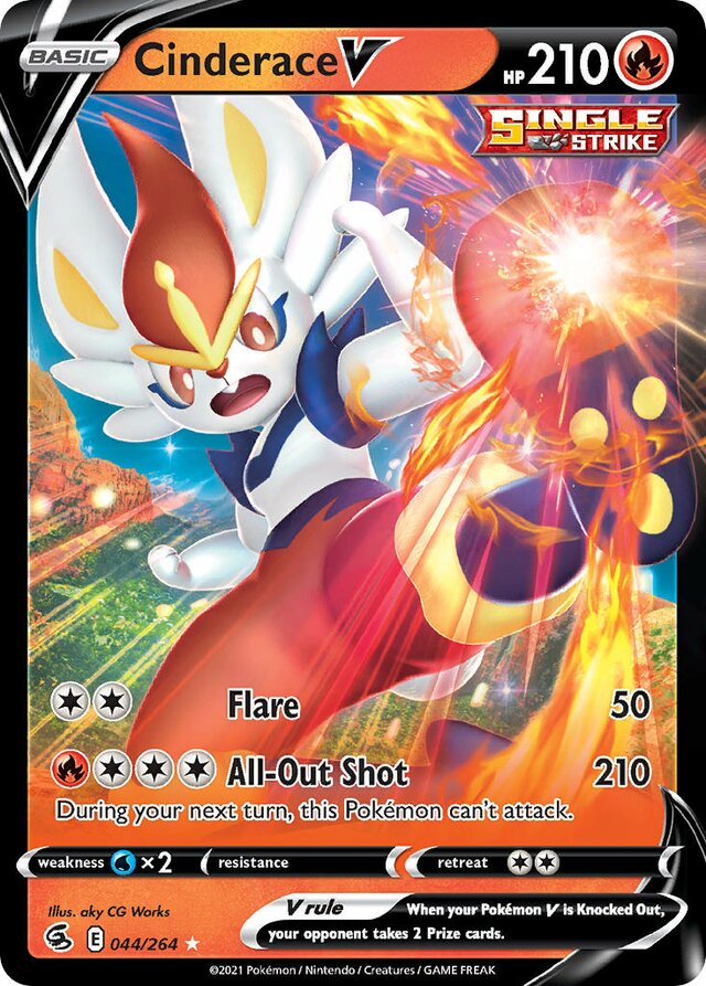 044/264 CinderaceV FST Ultra-Rare Rare