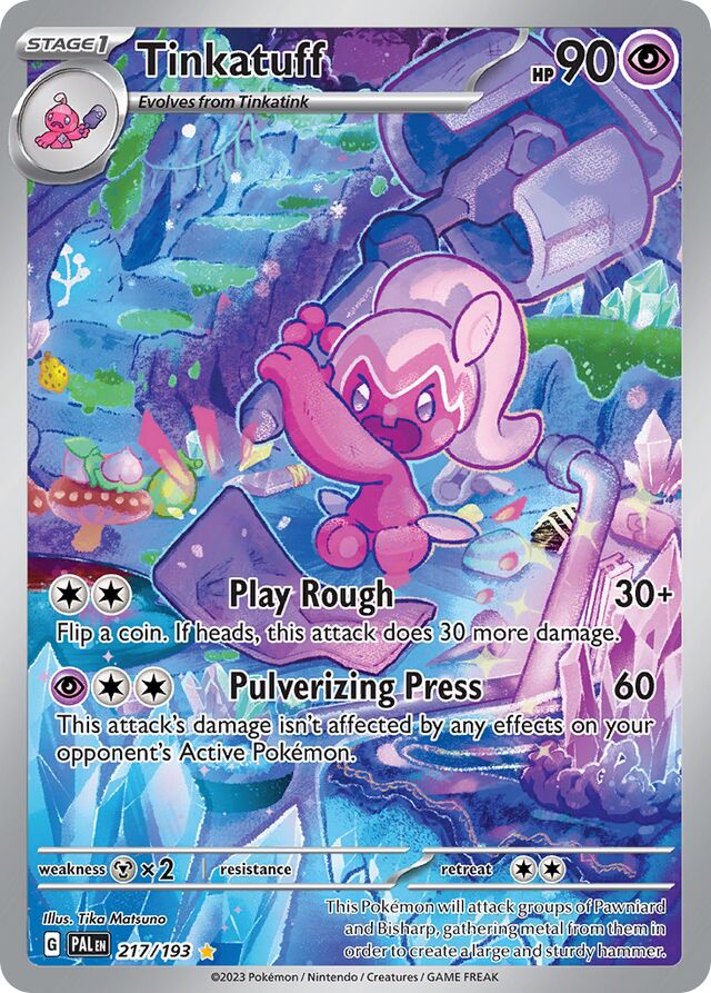 Tinkatuff Paldea Evolved 217/193 Illustration Rare