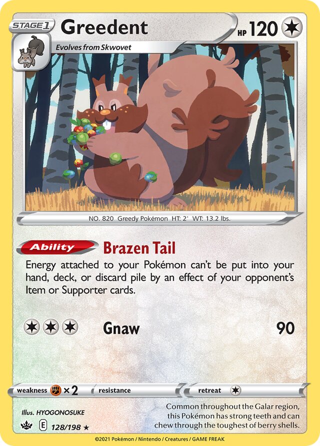 128/198 Greedent CRE Rare Holo