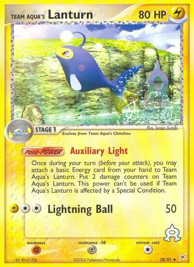 28/95 Team Aqua's Lanturn MA Uncommon