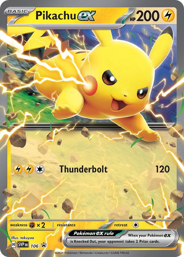 Pikachuex ["60" Pikachu Deck] SVP Black Star Promos 106