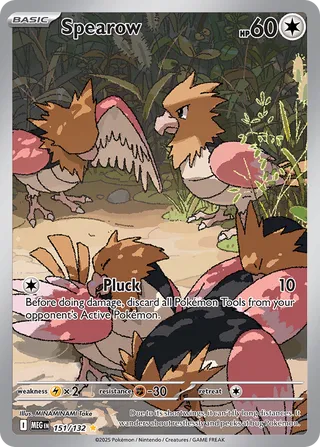 151/132 Spearow MEG Illustration Rare