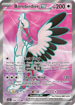 Bombirdier ex (Black Shine 208/170)
