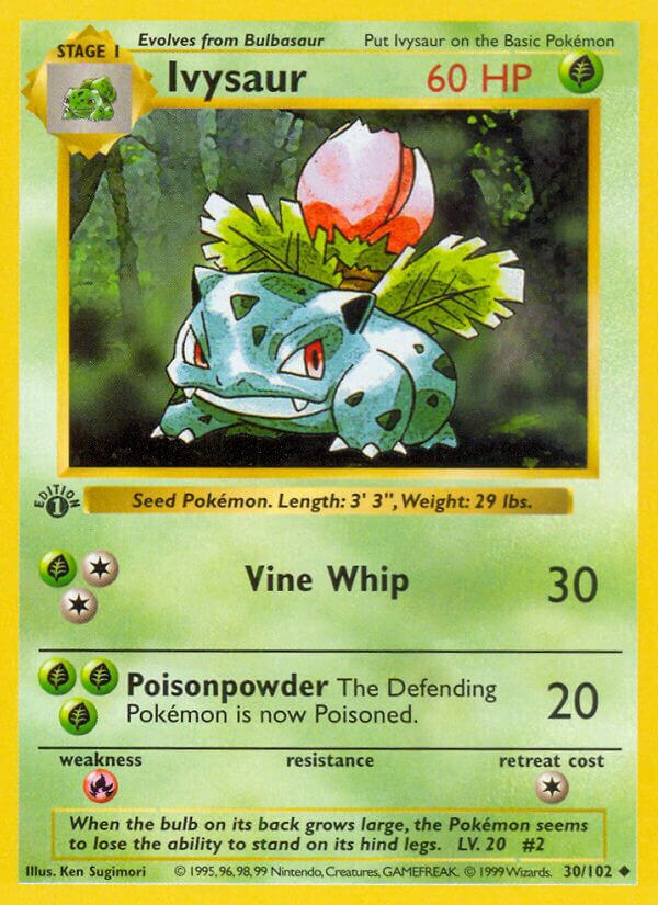Ivysaur Base 30/102 Uncommon