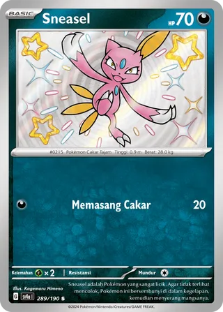 Sneasel (Shiny Treasure ex 289/190)