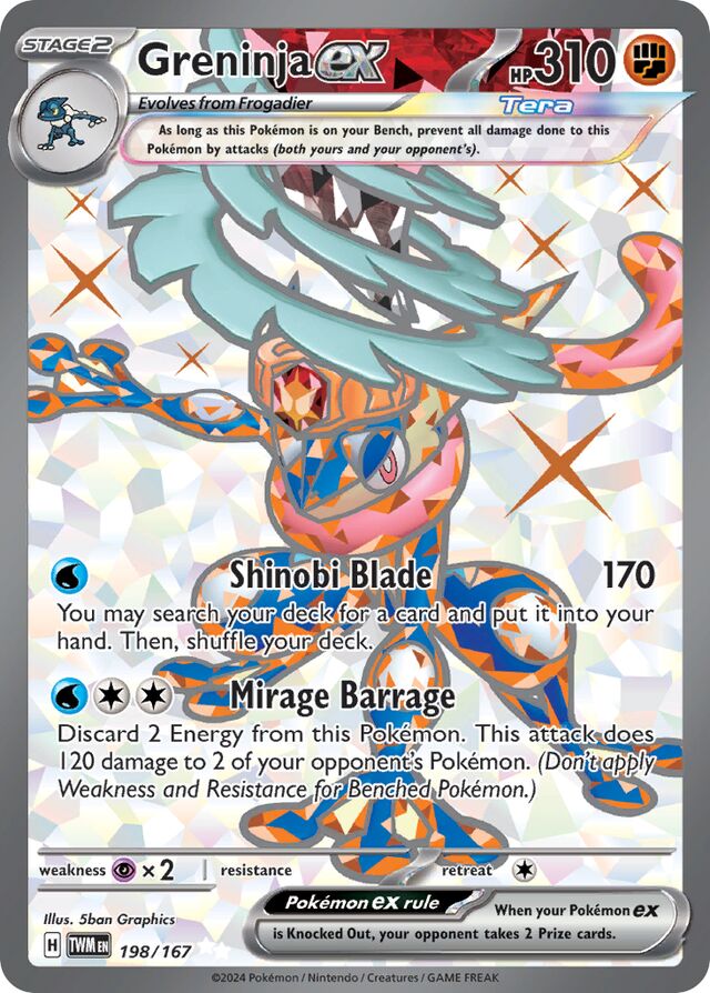 198/167 Greninjaex TWM Ultra Rare
