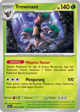 Trevenant (Black Shine 009/170)