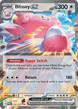 Blissey ex (Twilight Masquerade 134/167)