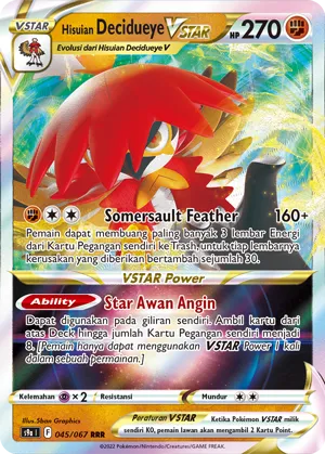 Hisuian Decidueye VSTAR (Battle Region 045/067)