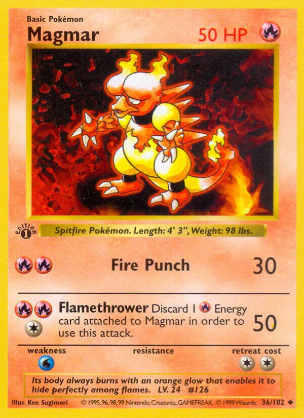 Magmar Base 36/102 Uncommon