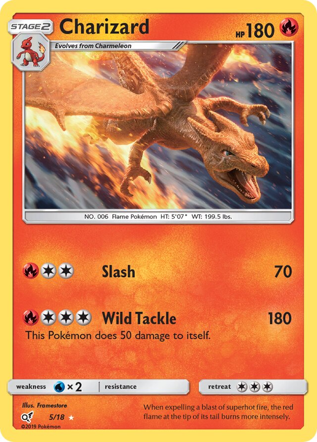 Charizard Detective Pikachu 5/18 Rare Holo