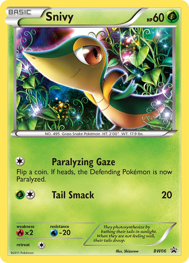 Snivy BW Black Star Promos BW06 PROMO
