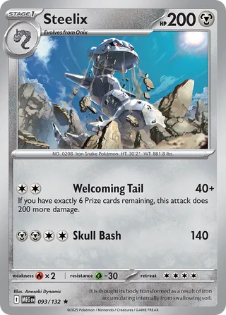 093/132 Steelix MEG Rare