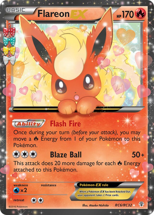 FlareonEX Generations Radiant Collection RC6/RC32 Ultra-Rare Rare