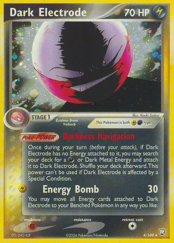 4/109 Dark Electrode TRR Rare Holo