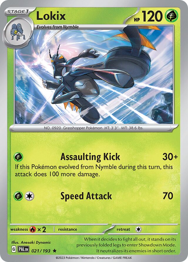 Lokix Paldea Evolved 021/193 Rare