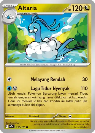Altaria (Black Shine 136/170)