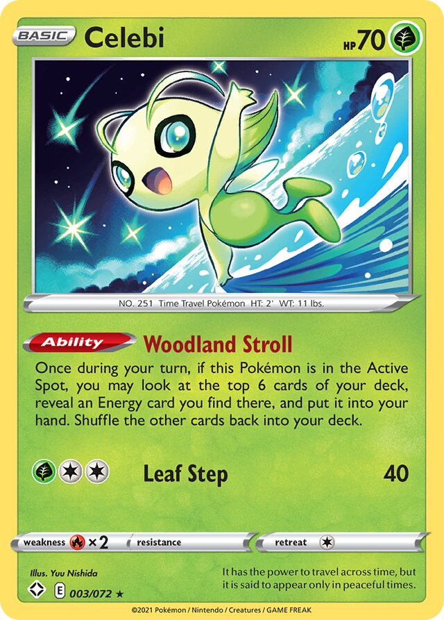 Celebi Shining Fates 003/072 Rare