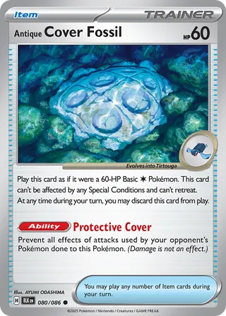 Antique Cover Fossil (Black Bolt 080/086)