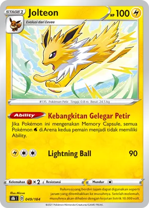 Jolteon (VMAX Climax 049/184)